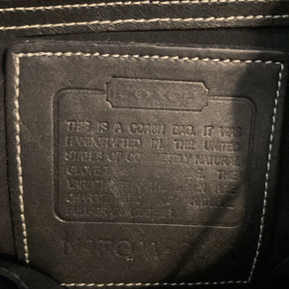 Coach gray canvas backpack purse, ROM-6613 - Picture 9 of 9